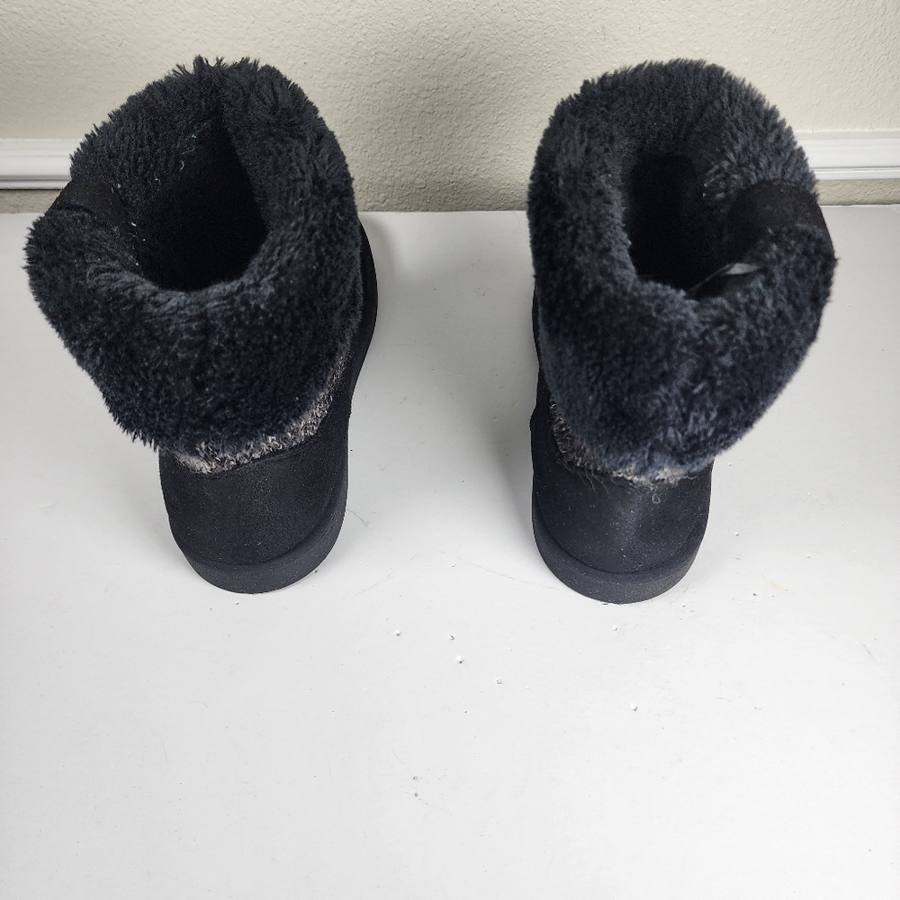 Lifestride Women Frozen Black Calf High Snow Boot Size 8 - Picture 3 of 9